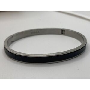 VIVARA Life Silver Tone & Black Leather pulseira masculina life Bracelet Bangle